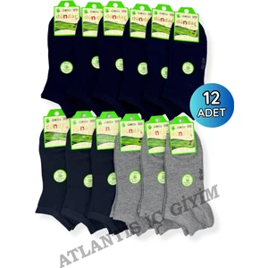 Kadın Bambu Patik Çorap 12'li Paket