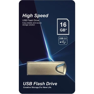 16GB Metal 2.0 USB Flash Bellek