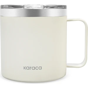 Thermal  Çift Katmanlı 304 Çelik Kupa 420 ml Krem