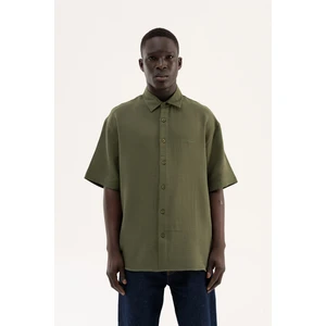 Erkek Basic Cotton Gömlek Haki