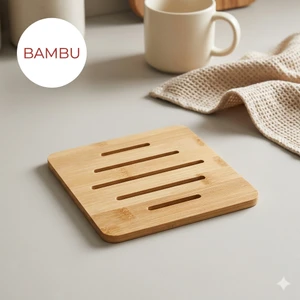 Şen Mobilya Bambu Nihale Tencere ve Çaydanlık Altlığı