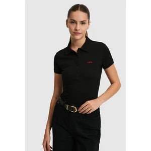 U.s. Polo Assn. Kadın Siyah Tişört Basic 50323461-VR046