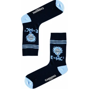 Carnaval Socks Albert Einstein Emc Prof Desenli Renkli Erkek Çorap