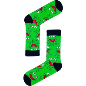 Carnaval Socks Yeşil Kermit Desenli Renkli Çorap