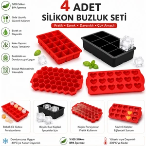 CKM Silikon 4 Adet Silikon Buzluk Seti