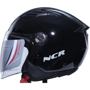Ncr Kask Çenesiz 236E Ece Belgeli-Parlak Siyah