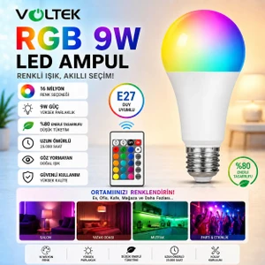 9 W Rgb LED Ampul