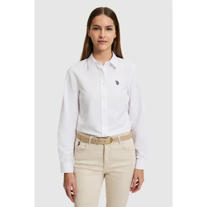 U.s. Polo Assn. Kadın Beyaz Gömlek Basic 50324791-VR013