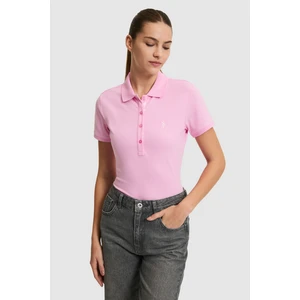 U.s. Polo Assn. Kadın Pembe Tişört Basic 50321798-VR041