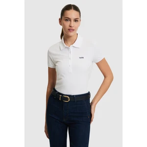 U.s. Polo Assn. Kadın Beyaz Tişört Basic 50323461-VR013