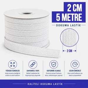 2 cm Eninde 5 Metre Paça ve Don Lastiği