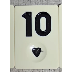 Okey Taşı Siyah 10