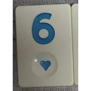 Okey Taşı Mavi 6