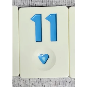 Okey Taşı Mavi 11