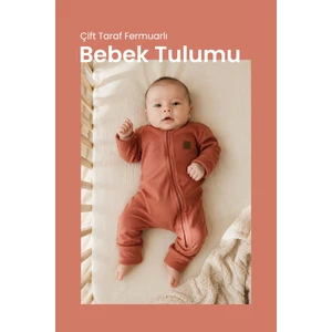 Çift Taraf Fermuarlı Bebek Tulumu Tulum
