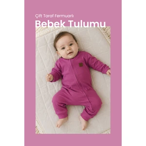 Çift Taraf Fermuarlı Bebek Tulumu Tulum