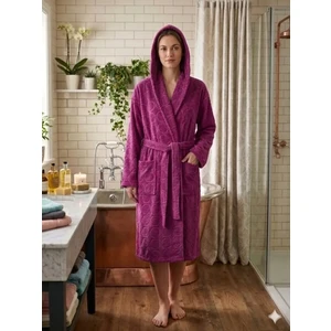 MySoft Home  Kapüşonlu Bornoz  %100 Pamuk