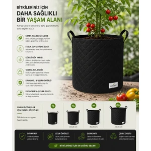 5`li 19L Kumaş Saksı