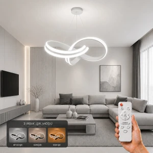 Arona LED Sarkıt Avize 3 Renk Kumandalı
