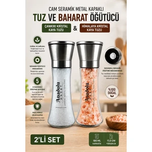 2 Adet Tuz ve Baharat Değirmeni Dolu