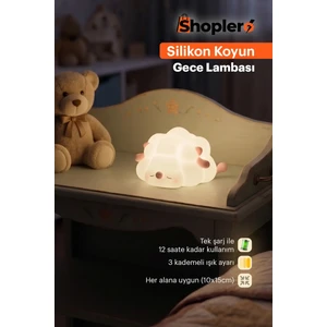 Silikon Koyun Gece Lambası