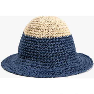 Hasır Örme Bucket Şapka
