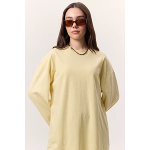 GENİŞ KOL OVERSIZE TSHIRT SARI