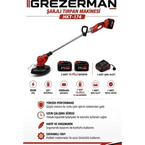 HKT-174 Şarjlı Tırpan 850W