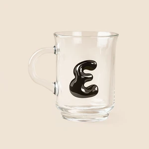 E Harfli Kupa - Şeffaf - 250 ml