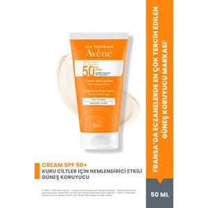 Cream SPF 50+ Kuru Ciltler için Güneş Kremi Yüksek Koruma ve Nemlendirici Etkili 50 ml