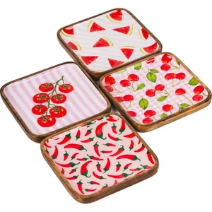 Cora Home Amore 4'lü Tabak Seti 15X15 cm