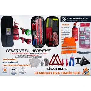 Aed Yangın Siyah Evatrafik Seti Standart