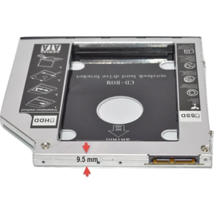 Sata 9.5 Mm Ssd Harddisk Kutusu Kızak