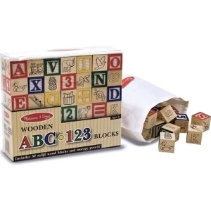 Melissa&Doug Abc/123 Ahşap Bloklar