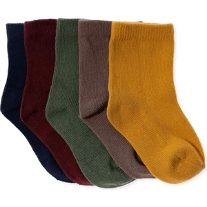 Hellobaby Unisex 5li Soket Çorap Puantiye Baskılı