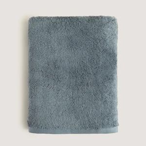 Solıd Bambu Banyo Havlusu 85X150 cm Çelik Mavi