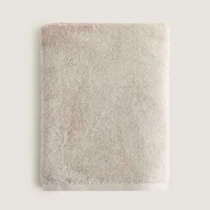 Solıd Bambu Banyo Havlusu 85X150 cm Kum Taşı