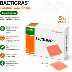 Bactıgras Yara Örtüsü 5×5cm (5 Paket)