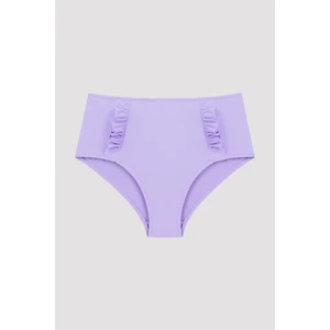 Eflatun Basic Yüksek Bel Fırfırlı Bikini Altı