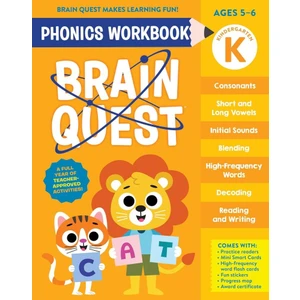 Workman Children's Brain Quest Phonics Workbook Kindergarten