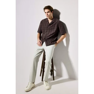 Regular Fit Elastik Bel Boru Paça Pantolon H5725AX26SM