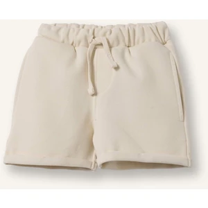 Regular Fit Elastik Bel Ekru Şort Erkek Bebek H8240A526HS
