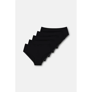 5'li Pamuklu Basic Yüksek Bel Slip Külot