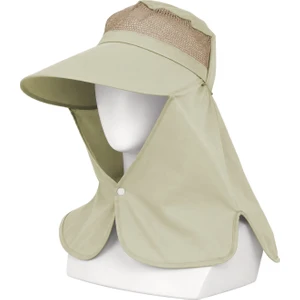 Ense Korumalı Outdoor Şapka - Fileli - Bej - Savex