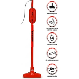 Speedy Pro DU 2100 Dikey Süpürge Kırmızı