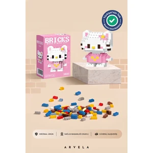 Bricks Hello Kitty Karakteri - Eğitici Oyuncak Figür - Orijinal