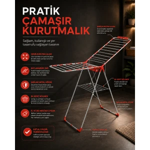 NK38-LAVENDER Çamaşır Kurutmalık Renkli