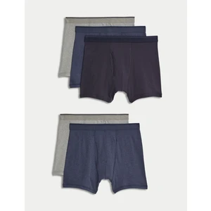 Marks & Spencer Saf Pamuklu 5'li Cool & Fresh™ Trunk Seti