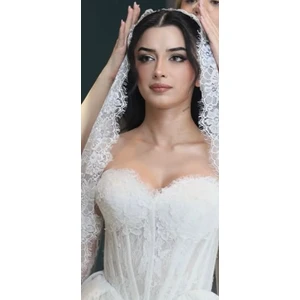 1.5 mt  Fransız Dantel Duvak