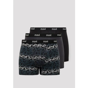 3lü Baskılı Gri Boxer 0912350-32174